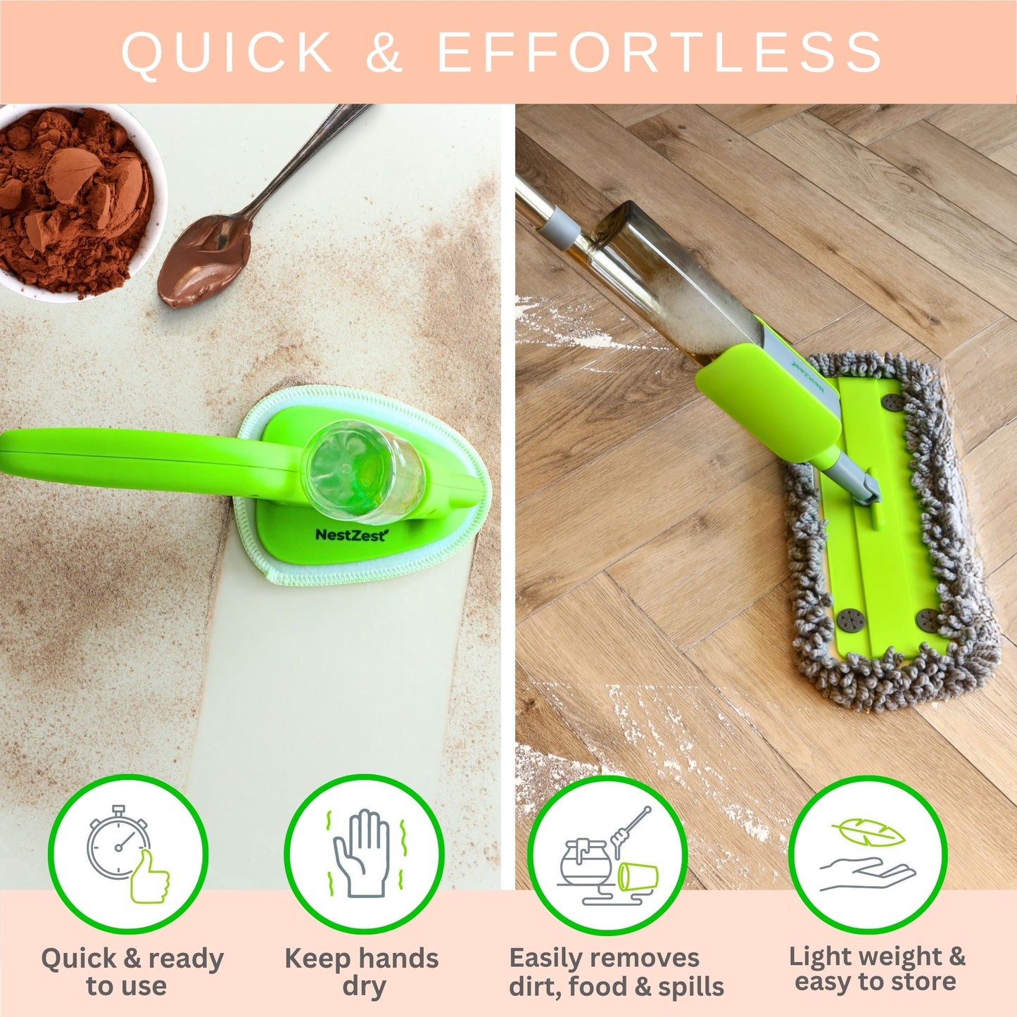 Nest Zest Spray Mop ULTIMATE BUNDLE