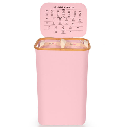 Double Laundry Basket | PINK